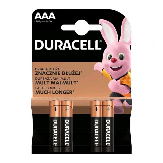 Duracell AAA MN2400 1,5V vékony ceruza 4db/bliszter