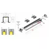 LED profil SMART-IN10 A/Z végzáró fekete fúrt