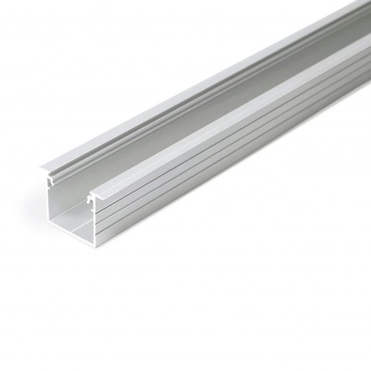 Topmet LINEA-IN20 gipszkarton LED profil natur aluminium változatban 4 méteres szálban