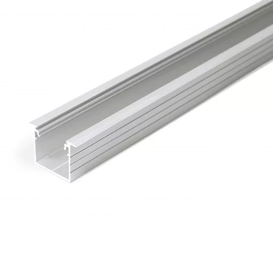 Topmet LINEA-IN20 gipszkarton LED profil natur aluminium változatban