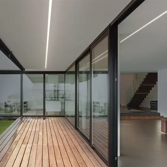 Topmet LINEA-IN20 gipszkarton LED profil natur aluminium változatban