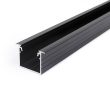 LED profil LINEA-IN20 EE7F/U7 süllyesztett fekete