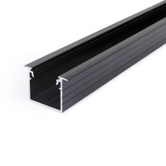 LED profil LINEA-IN20 EE7F/U7 süllyesztett fekete