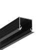 LED profil LINEA-IN20 EE7F/U7 süllyesztett fekete 4000mm