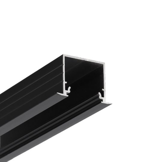 LED profil LINEA-IN20 EE7F/U7 süllyesztett fekete 4000mm
