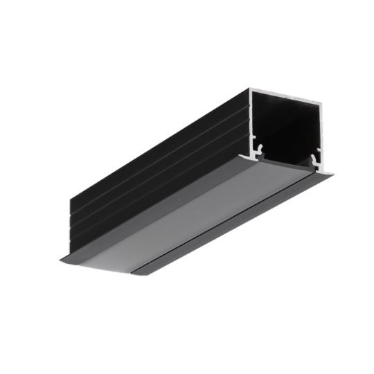 LED profil LINEA-IN20 EE7F/U7 süllyesztett fekete 4000mm
