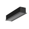 LED profil LINEA-IN20 EE7F/U7 süllyesztett fekete 4000mm