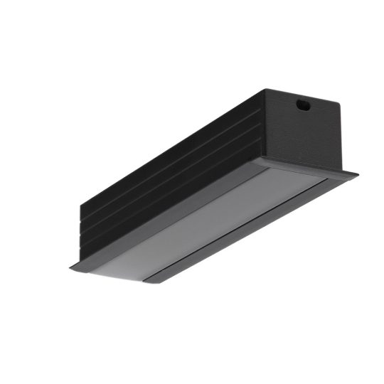 LED profil LINEA-IN20 EE7F/U7 süllyesztett fekete 4000mm