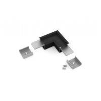 LED profil LINEA-IN20 fekete eloxált sarokidom 90°