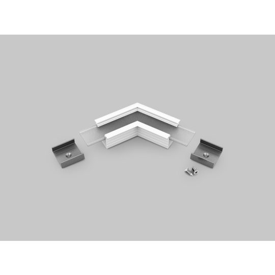 LED profil LINEA-IN20 fehér sarokidom 120°