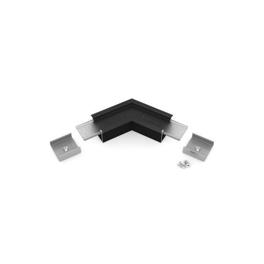LED profil LINEA-IN20 fekete eloxált sarokidom 120°