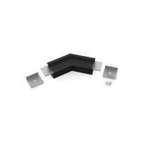 LED profil LINEA-IN20 fekete eloxált sarokidom 135°