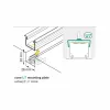 LED profil "U7" LINEA-IN20 kúpos rögzítő