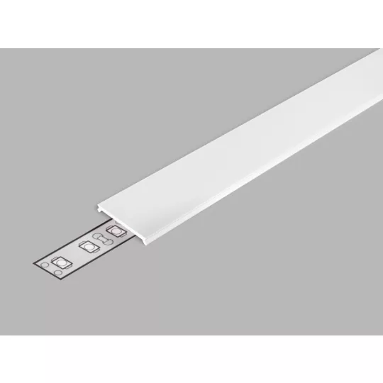 LED profil fedél  "C3" klikk opál 3000mm