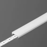 LED profil fedél  "C3" klikk opál
