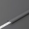 LED profil fedél  "C3" klikk fekete 4000mm