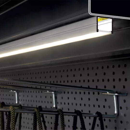 Topmet SMART16 LED profil fehér színben