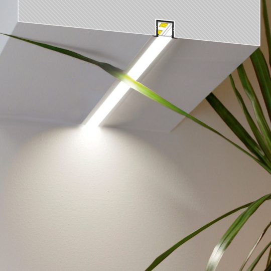 Topmet SMART-IN14 süllyeszthető LED profil eloxált felülettel