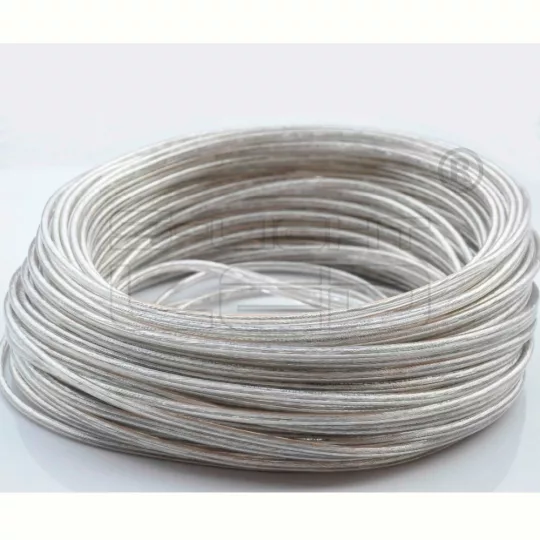 Vezeték 2-eres átlátszó vezeték 2*0,75mm2 - 230V