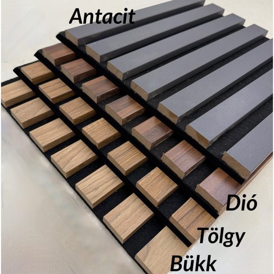 Akusztikus falpanel ANTRACIT 30x280 cm