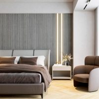 Akusztikus falpanel VILÁGOS SZÜRKE 60x280 cm