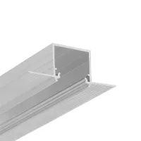 Topmet süllyesztett LED profil LINEA-IN20 Trimless natur aluminium felülettel