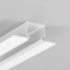 Topmet gipszkarton LED profil LINEA-IN20 Trimless festett fehér színben