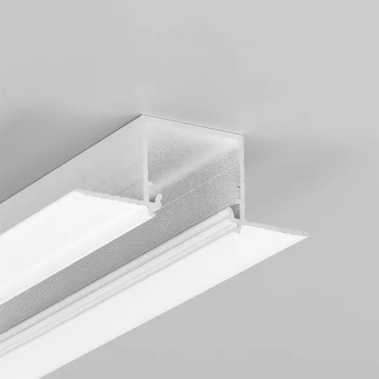 Topmet gipszkarton LED profil LINEA-IN20 Trimless festett fehér színben