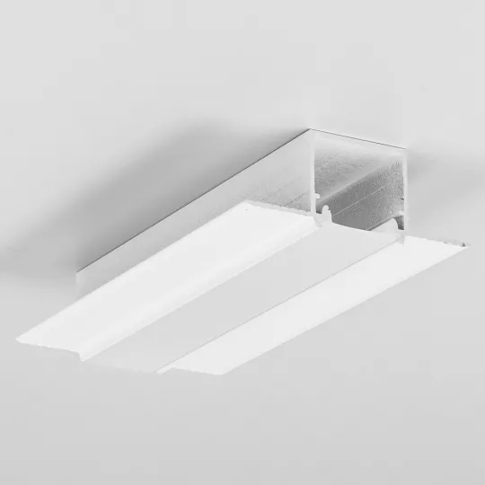 Topmet gipszkarton LED profil LINEA-IN20 Trimless festett fehér színben