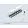 LED PROFIL UNI-TILE12 PLUS 180° csempe LED profil 2m