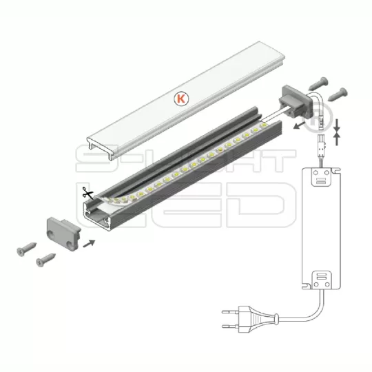 LED PROFIL FLOOR12 VÉGZÁRO GUMI TÖMÍTÉS 2DB