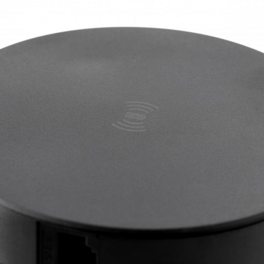 GTV 4X230V 2XUSB 2XRJ45 5W indukciós töltő fekete IP20