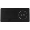 GTV 1X230V 2XUSB indukciós töltő beépíthető elosztó fekete alu ház IP20