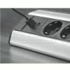 GTV 3x230V+2xUSB sarokba illeszthető elosztó szürke