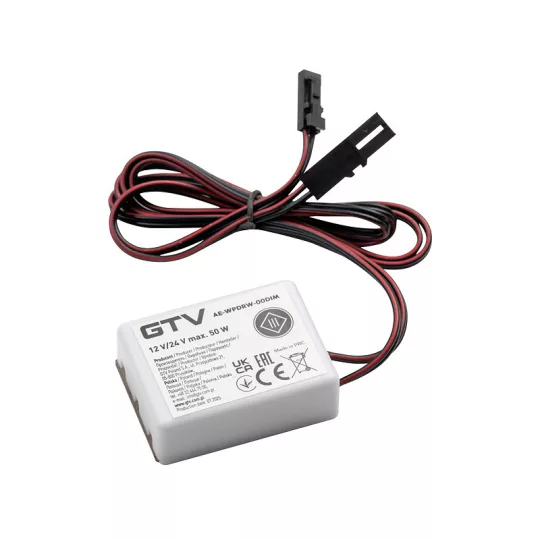 GTV pult alatti kapcsoló, max 50 W, IP20, 12V/DC, szabályozható
