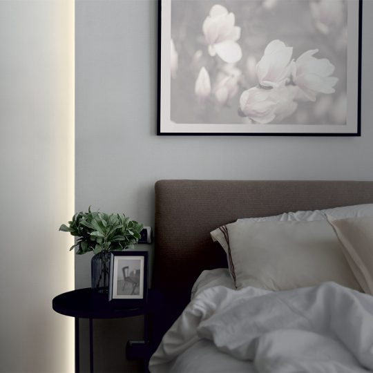 Topmet LED profil OMNI10 AC2 eloxált gipszkartonba süllyesztett világításhoz