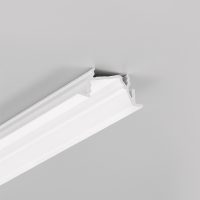 Topmet DIAGONAL14 bútorlapba süllyeszthető LED profil festett fehér színben