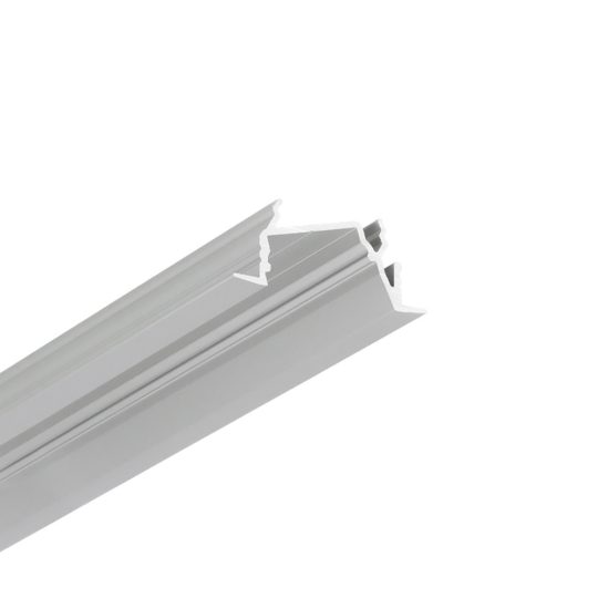 Topmet DIAGONAL14 bútorlapba süllyeszthető LED profil eloxált változatban