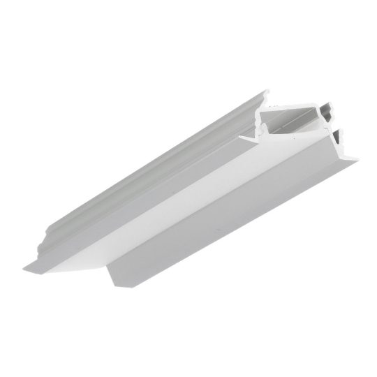 Topmet DIAGONAL14 bútorlapba süllyeszthető LED profil eloxált változatban