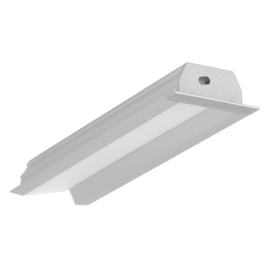 Topmet DIAGONAL14 bútorlapba süllyeszthető LED profil eloxált változatban