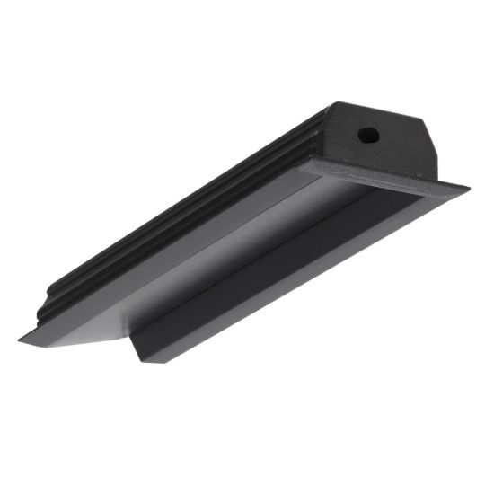 Topmet DIAGONAL14 F/TY bútorlapba süllyeszthető LED profil fekete színben