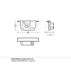 LED profil DIAGONAL14 végzáró szürke fúrt