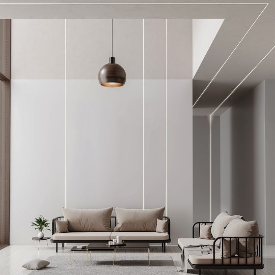 Topmet HIDE10 eloxált gipszkarton LED profil