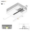 Topmet HIDE10 natur alu gipszkarton LED profil 4 méteres szálban