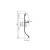 LED profil SKIRT10 AC2/Q9 padlószegély eloxált