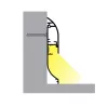 LED profil SKIRT10 AC2/Q9 padlószegély eloxált fedél