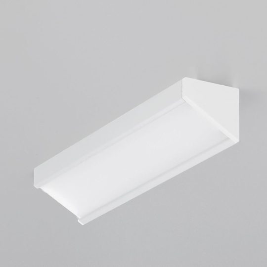 Topmet CORNER12 sarokba építhető LED profil fehér színben