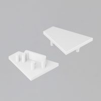 LED profil CORNER12 végzáró fehér