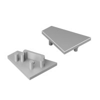 LED profil CORNER12 végzáró ezüst