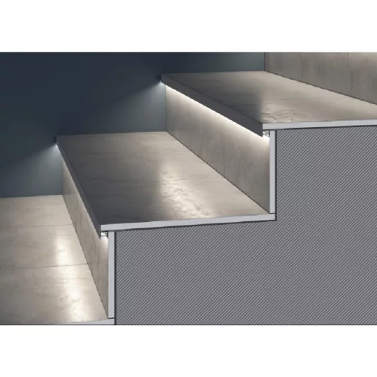 LED profil UP-TILE10 A 3000mm eloxált